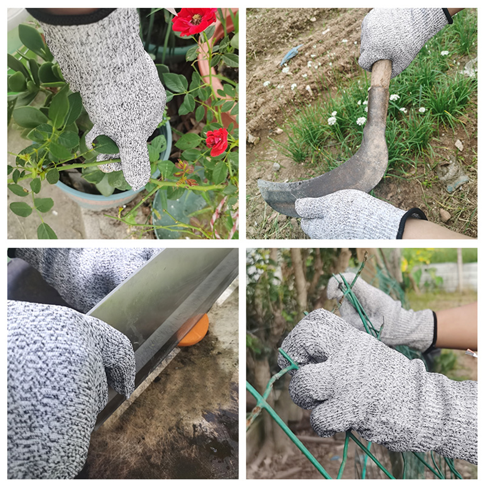 Luvas de manga resistentes a cortes de grau 5